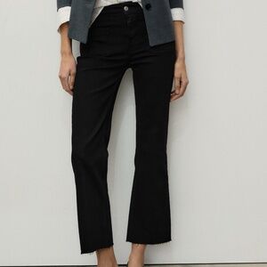 Mango Sienna High Rise Kick Flare Crop